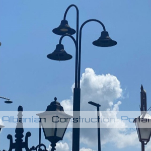 Shtylla ndricimi metalike te galvanizuar Shtylla ndricimi metalike te galvanizuar